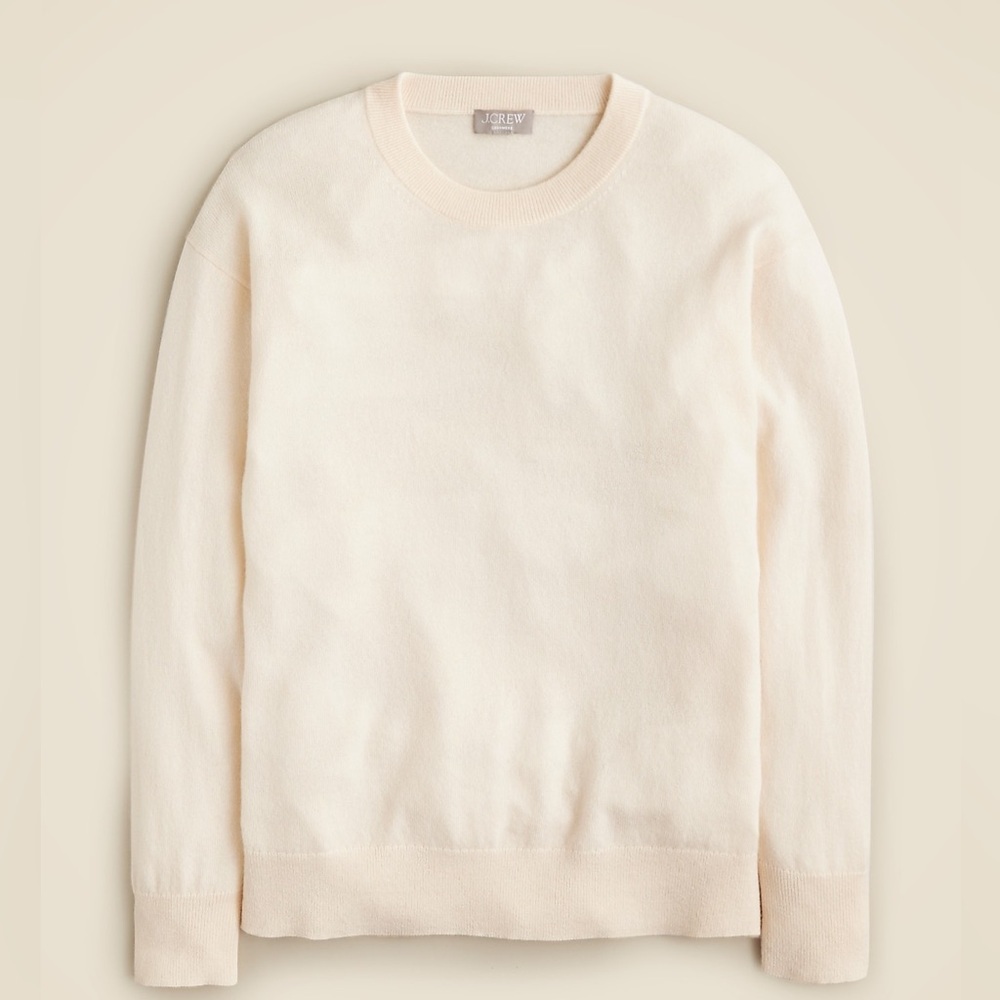 J Crew Cashmere relaxed crewneck sweater CB905